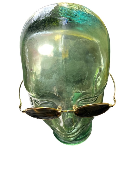 Genuine Vintage VUARNET France 066 Oval Gold Sunglasses Glass Made In France main image 6